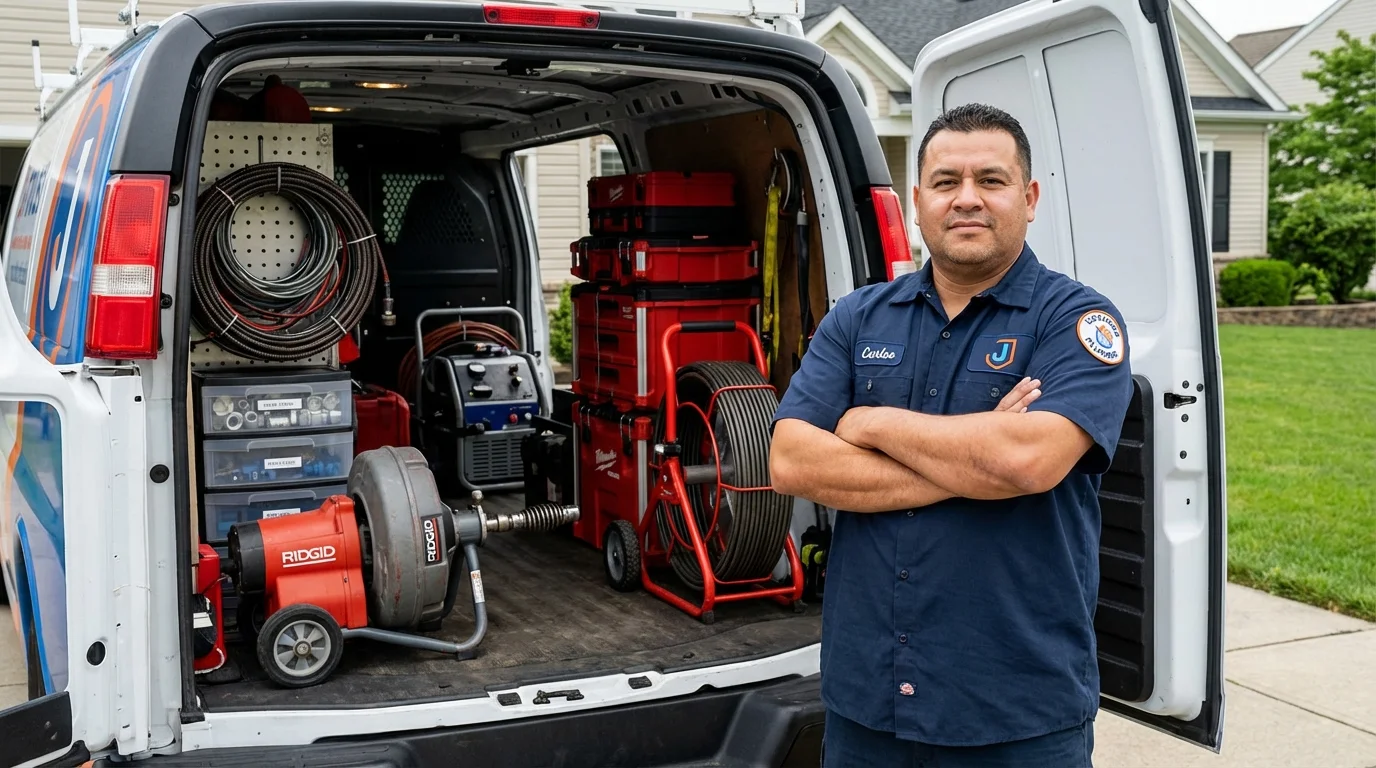 Professional drain cleaning equipment and Johns Plumbing LLC plumber in Missoula