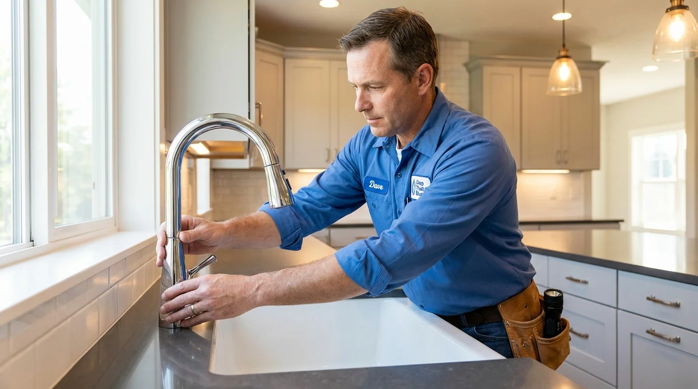 Kitchen faucet installation by Johns Plumbing LLC in Missoula